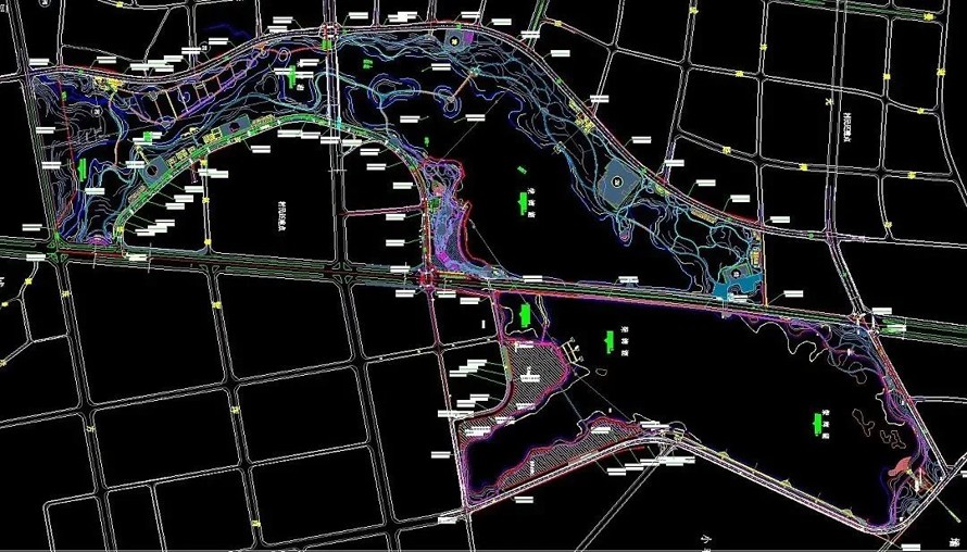 生态恢复-综合治理-某市XX湖综合治理项目景观施工图（资料包括：观鸟区园建施工图+湿地生态区植物+水电）