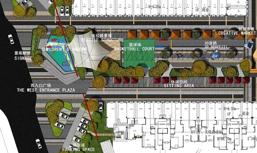 优质商业街项目--欧陆新古典主义--某市商业街景观设计方案+CAD版全套施工图+PDF版全套施工图