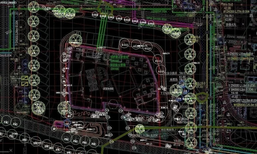 北京5A级购物中心--大兴西红门商业综合区三期项目景观工程全套施工图（总图+详图+结构+植物+水电）