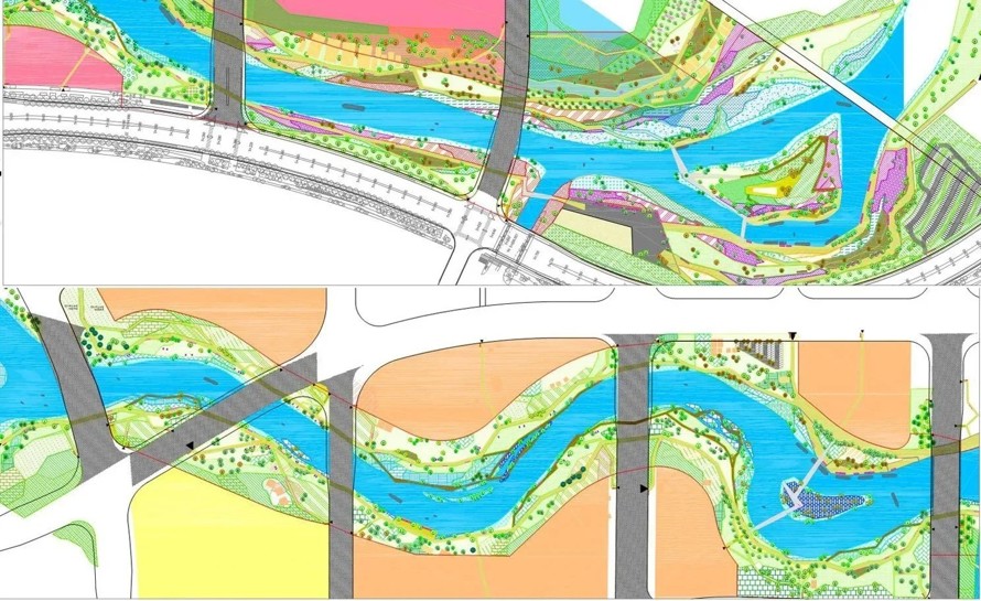 国际大师主笔-顶豪项目机构完成-河道生态精品-某市城市河道生态恢复综合治理方案资料