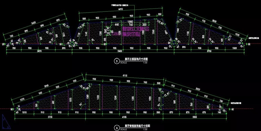 镜面水景-高耐竹地板-异形景墙-最新项目-某市新区CBD展示中心景观设计全套施工图（资料包括：园建+植物+水电）