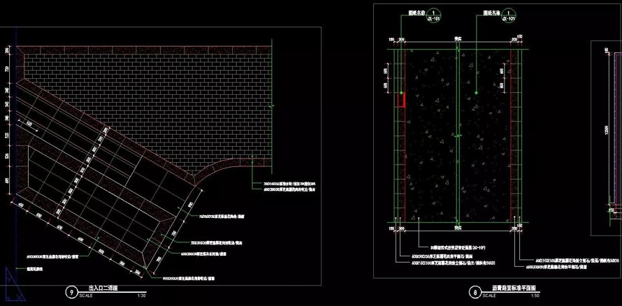 镜面水景-高耐竹地板-异形景墙-最新项目-某市新区CBD展示中心景观设计全套施工图（资料包括：园建+植物+水电）