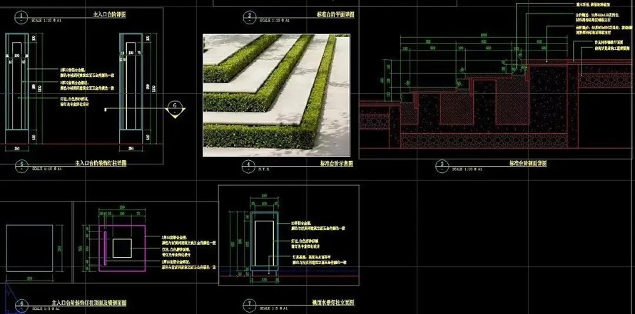 新亚洲风格风格精品项目--新时代毫宅标杆--杭州融创大家侯潮府示范区景观设计CAD全套施工图（施工图文件包括：园建+绿化+水电）