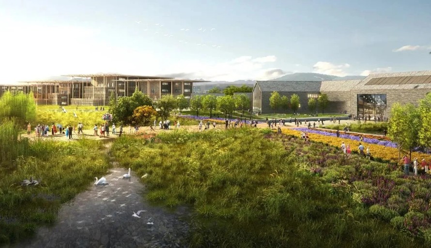 SOM设计-紧扣生态低碳环保-创建城市未来典范-某市城市阳台(湿地公园)设计方案（102页PDF高清文件）