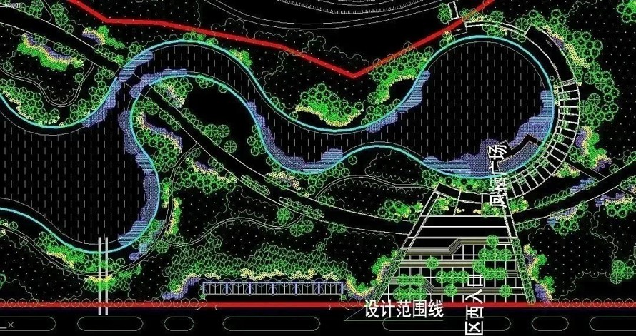 参照国家级湿地公园标准复育生态系统-抚州梦湖凤岗河国家湿地公园景观设计全套施工图（园建+绿化）
