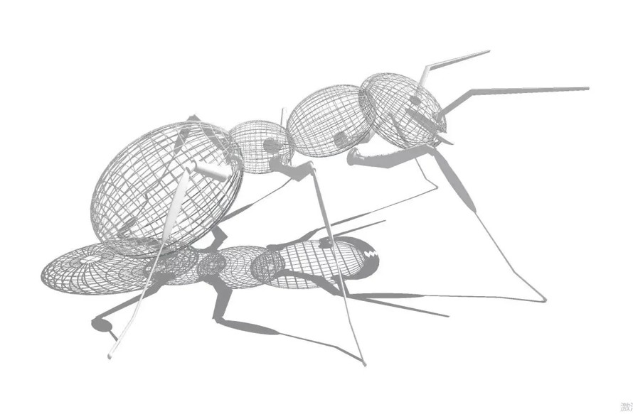 好资料一套就够了-最新分类整理景观情景雕塑SU模型大全-大蚂蚁-抽象造型-钢丝山水-植物艺术小品-石狮等380个雕塑SU模型