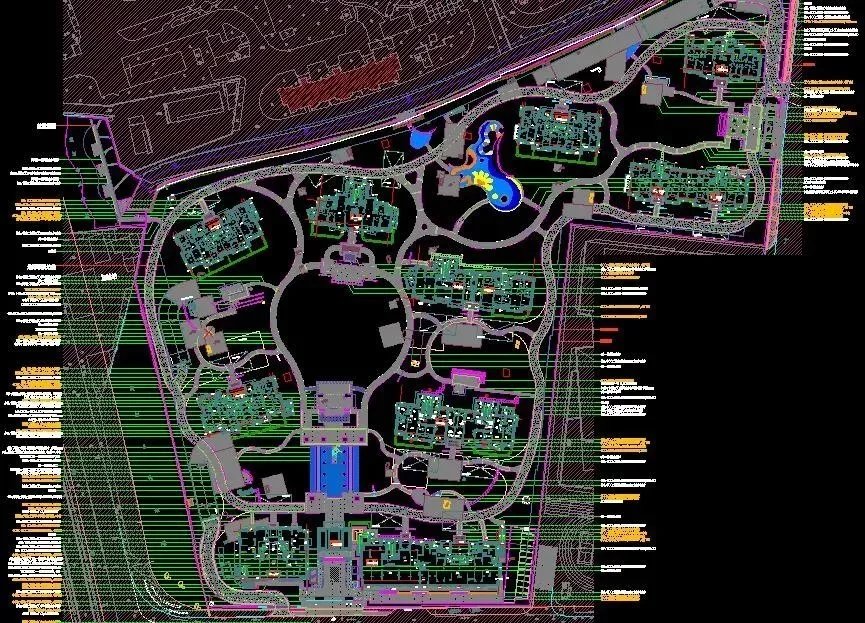 鼎力推荐-上海中心区某顶豪项目豪宅-精品级景观设计CAD版和PDF版全套施工图（园建+绿化+结构+水电）+实景照片