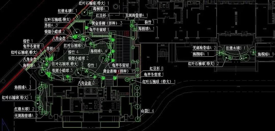 新亚洲风格风格--知名出品--杭州城市核心区域高端豪宅展示区景观设计全套施工图（园建 + 水电 + 绿化  全套施工图）