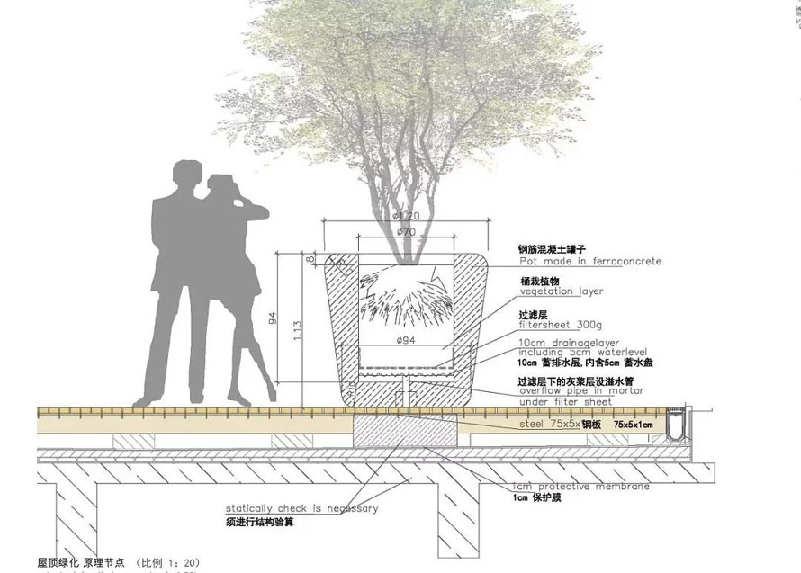 镜面水景-屋顶花园-上海某\万科中心二期\景观设计方案+扩初阶段CAD+最终全套施工图（设计方案+扩初+施工图）