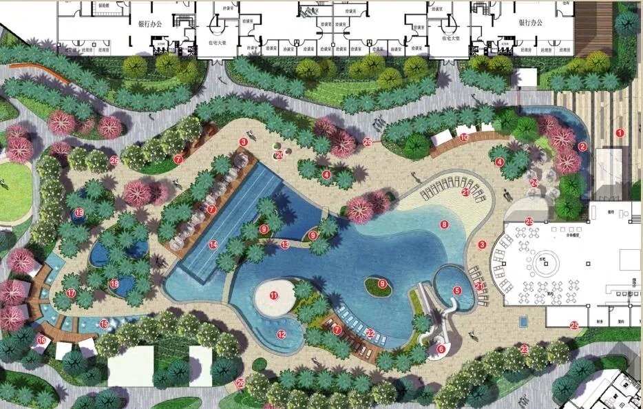  知名-城市绿洲-佳兆业东部新城景观设计方案深化文本资料-包含水乐园与居民活动的两个区域