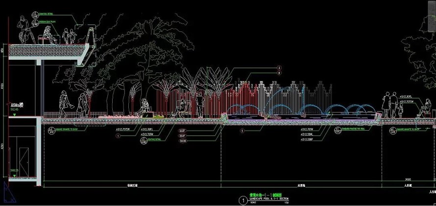 传统文化与现代景观的碰撞和融合--毕路德--某城市大型滨江绿地公园中式商业街景观方案+施工图