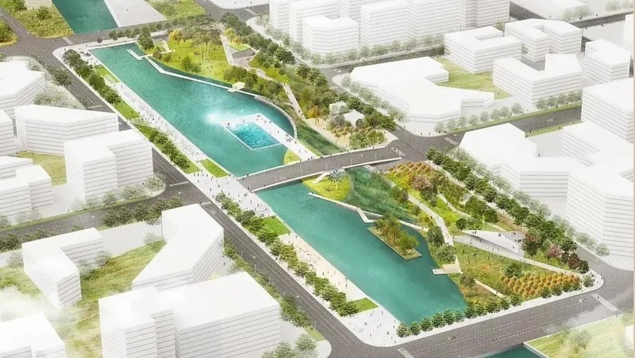 绿地与水系交织的社区公园—上海张江临港量子公园方案景观深化设计文本