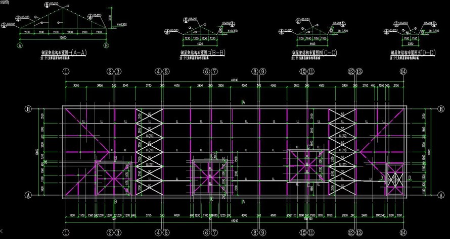 建筑平改坡-新建/加铺压模混凝土-智能系统-某社区景观建筑提质全套施工图（园建+部分建筑+水电+智能系统）