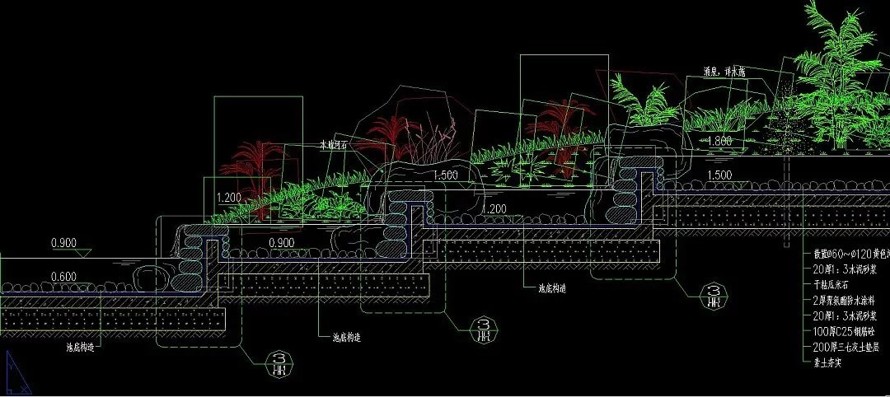 省院设计--保利品质--生态核心--保利东湾国际展示区景观设计全套施工图（园建 + 植物 + 水电）