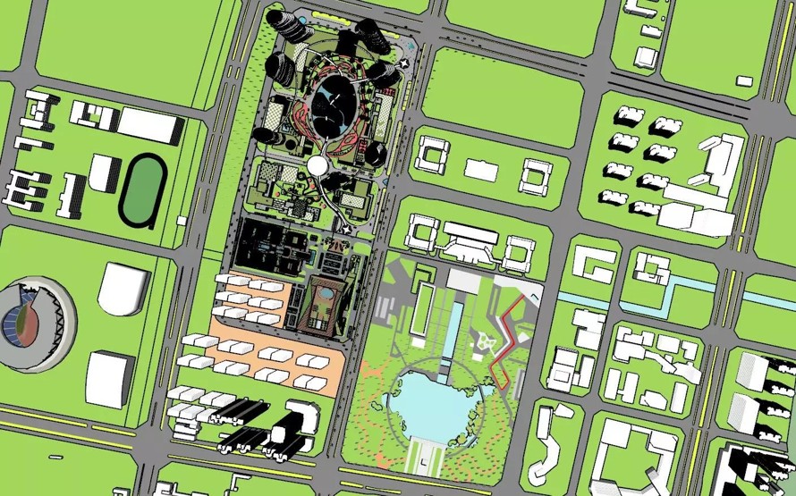 田园未来城-智慧生态谷-某市中心片区总体规划策划设计方案+SU总体模型（172页PDF高清文件+SU模型）