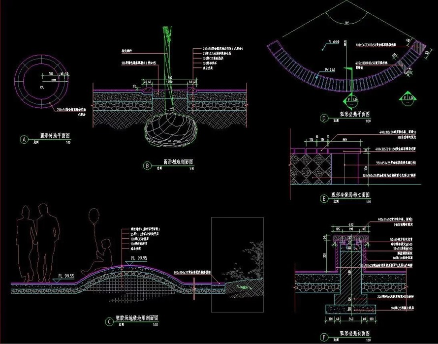 西安大明宫·逸居项目景观设计全套施工图（该项目全套施工图包括：园建+水电+植物）
