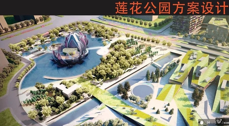 国际著名设计机构 studio505设计完成-江苏常州城市名片景观-莲花公园景观设计方案+全套竣工图+实景照片
