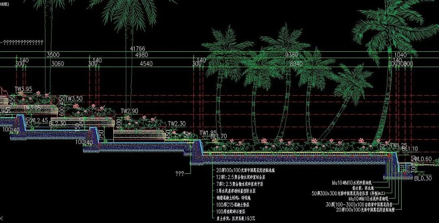 知名设计--五星级酒店景观-西双版纳喜来登度假酒店景观设计全套施工图-该文件为：DWG（园建+结构+植物+水电）