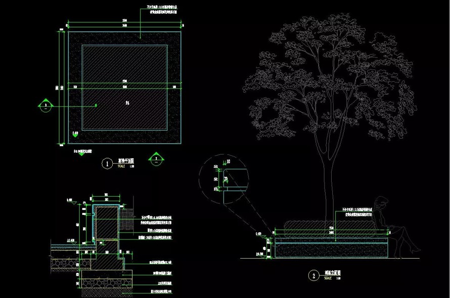 经典整理-融创地产极简造型主义-标准化模块设计资料-成套常用园林景观小品模型+施工详图（资料为：模型与施工详图一一对应文件）
